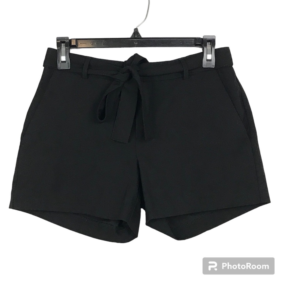 Banana Republic Tie Waist Shorts Women’s Size 0 Color Black 4 Pocket’s Pre Owned